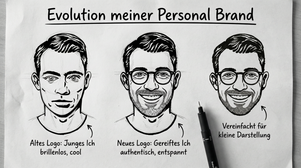 Die Evolution des Personal Brand Logos des Creative Directors Florian Feldmann